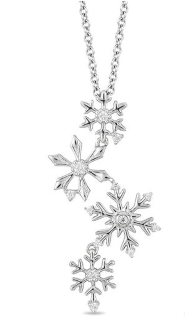Enchanted Elsa Diamond Snowflake Pendant