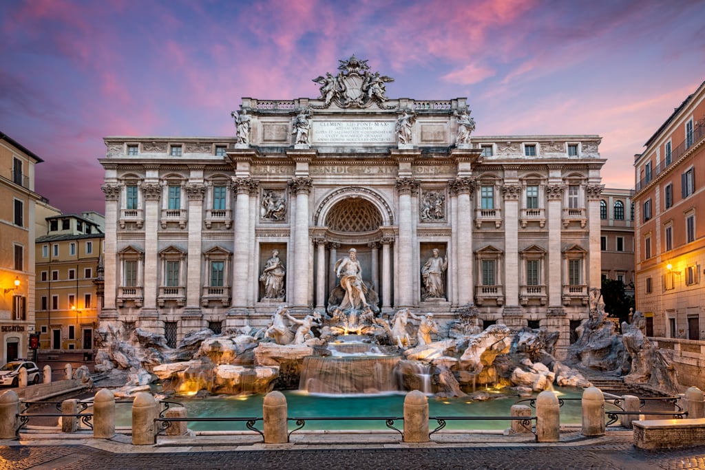 Throw a Coin and Make a Wish in the Trevi Fountain in Italy