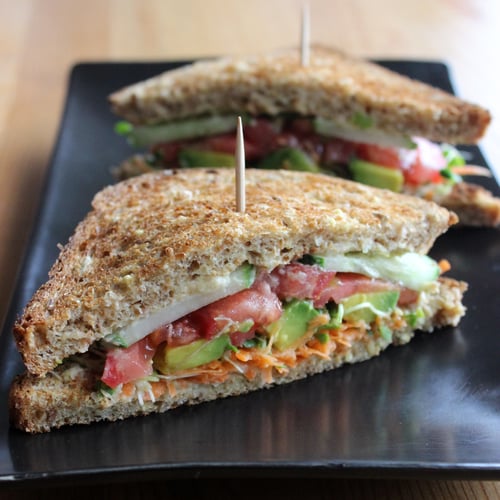 Veggie Sandwich Recipe | POPSUGAR Fitness Australia