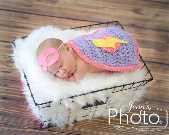 handmade superhero mask and cape set