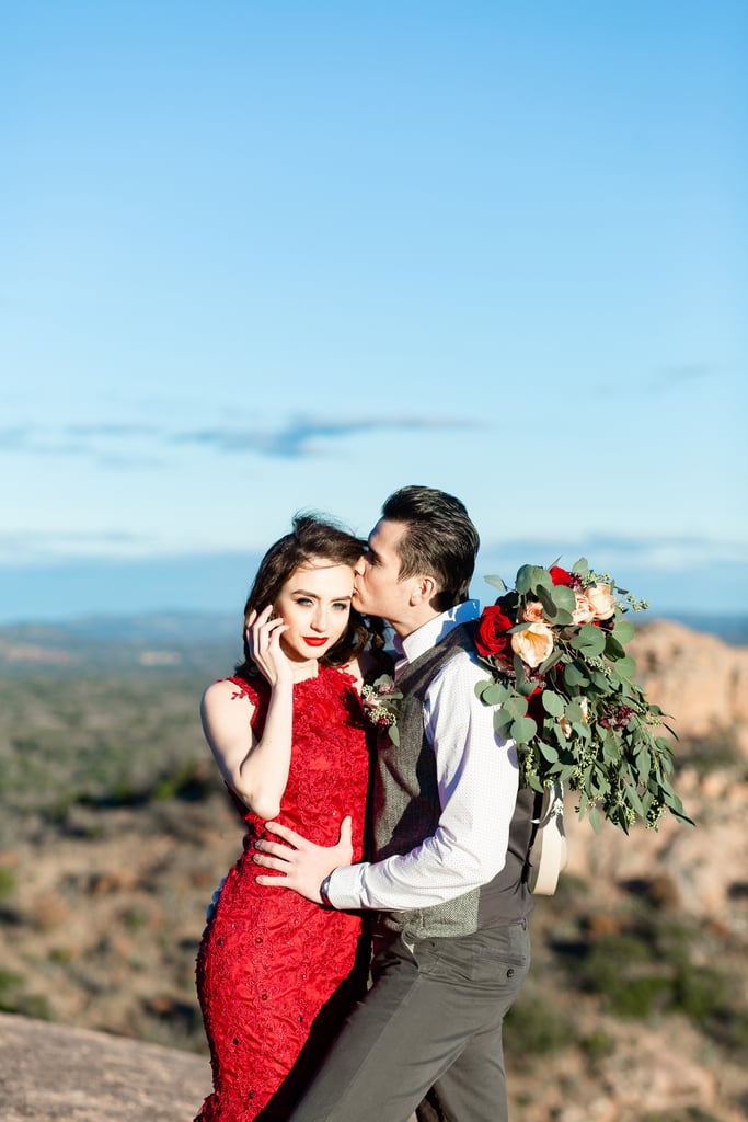 Red Amazon Dress For Engagement Photo Shoot POPSUGAR Love & Sex Photo 17