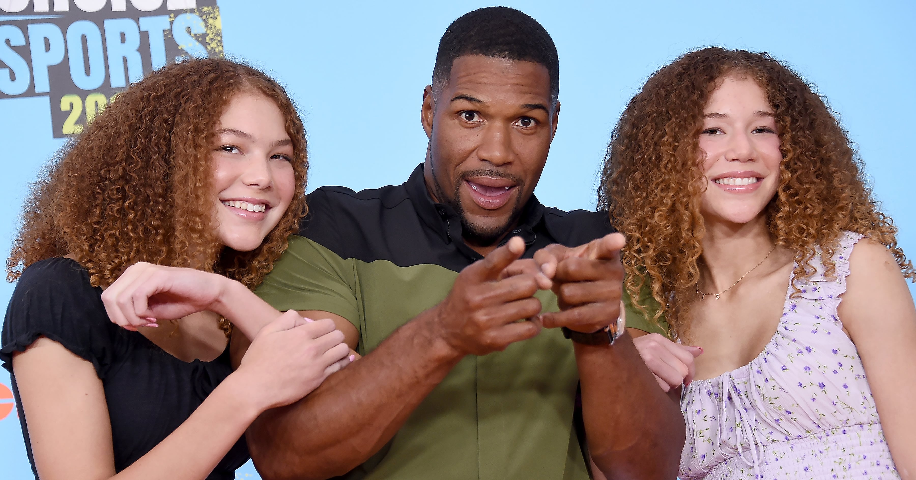 Michael Strahan Attends Twin Daughters' Graduations POPSUGAR Celebrity