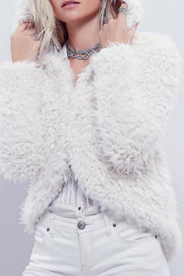 fuzzy cropped jacket