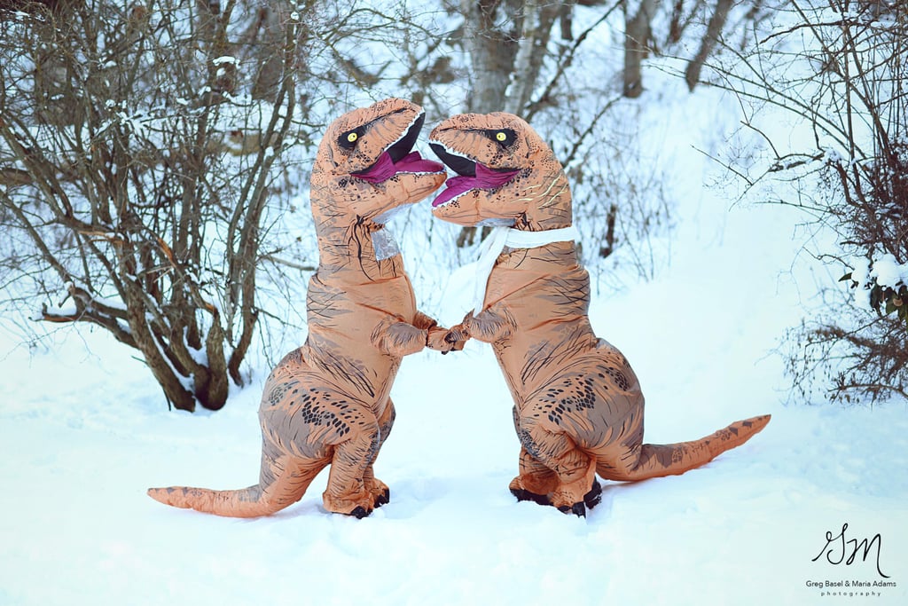 T-Rex Engagement Photo Shoot