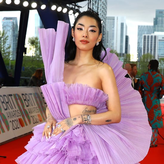 See Rina Sawayama's Purple Dress at the 2021 BRIT Awards