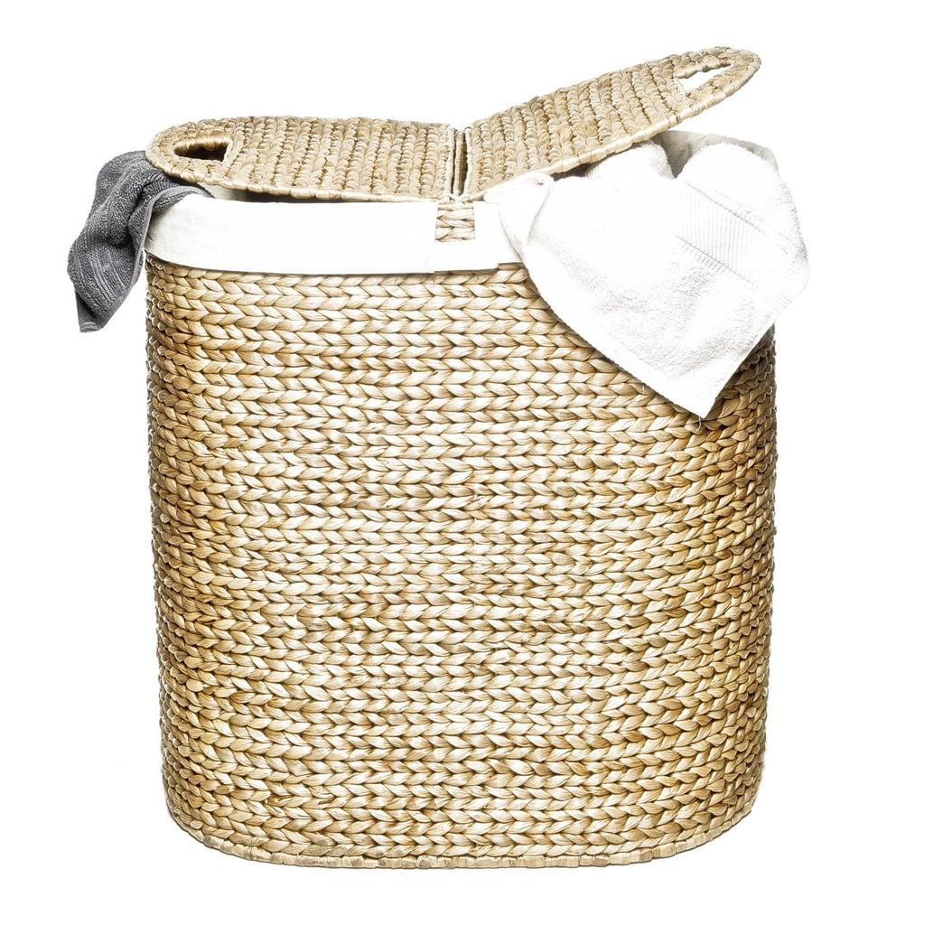 double laundry basket with lid