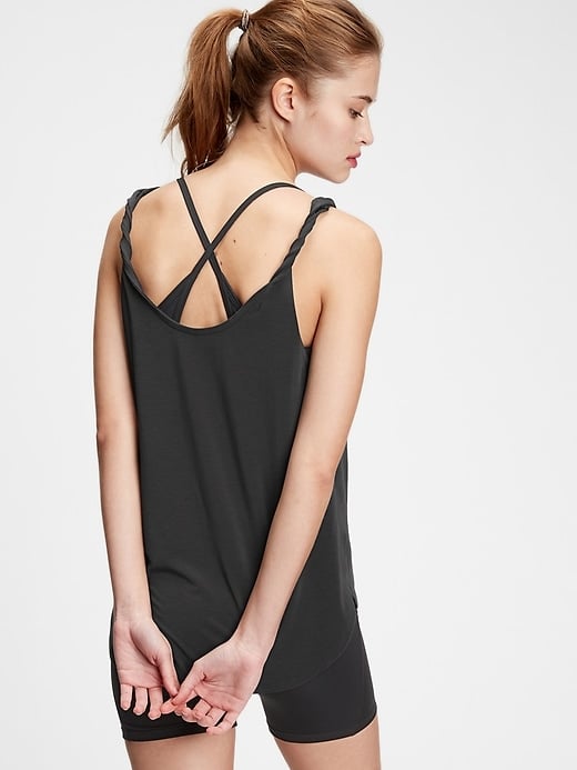 Gap GapFit Breathe Twist Shoulder Tank Top Gap Friends and Family