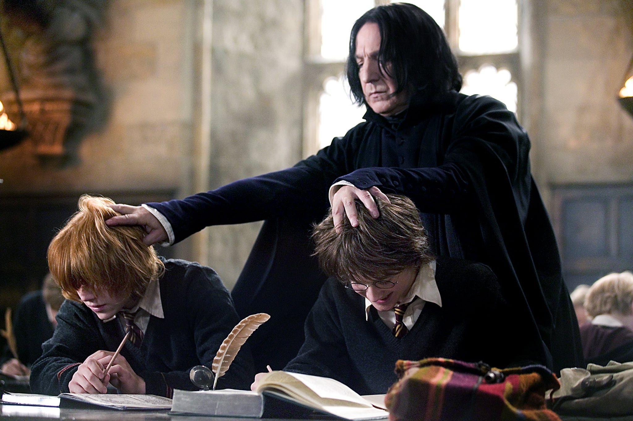 HARRY POTTER AND THE GOBLET OF FIRE, Rupert Grint, Alan Rickman, Daniel Radcliffe, 2005, (c) Warner Brothers/courtesy Everett Collection