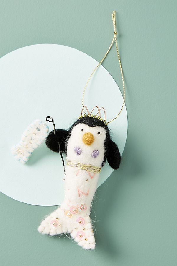 Mermaid Penguin Ornament