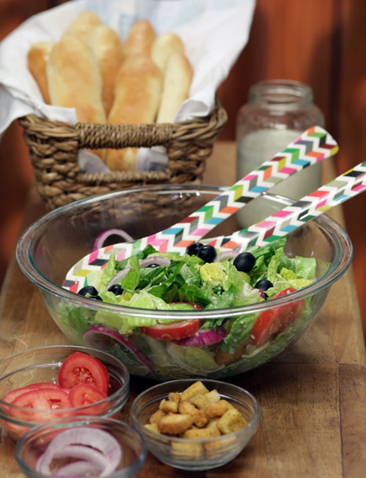 Olive Garden's Salad and Breadsticks