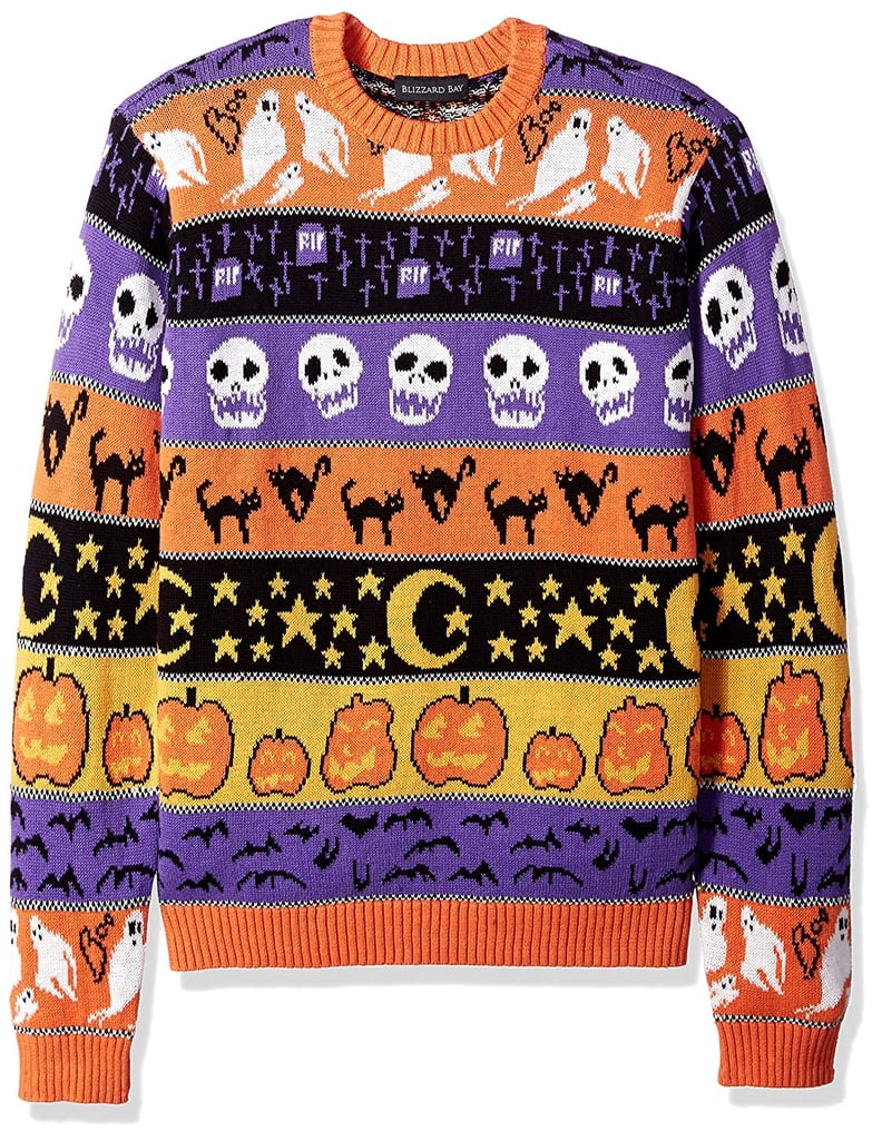 Blizzard Bay Men's Halloween Stripes Crew Neck