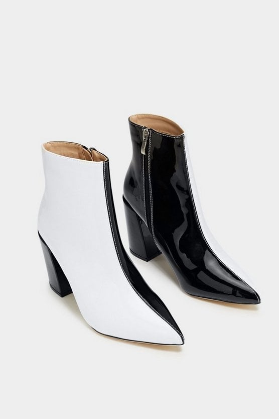 Nasty Gal Double Take Two-Tone Boot