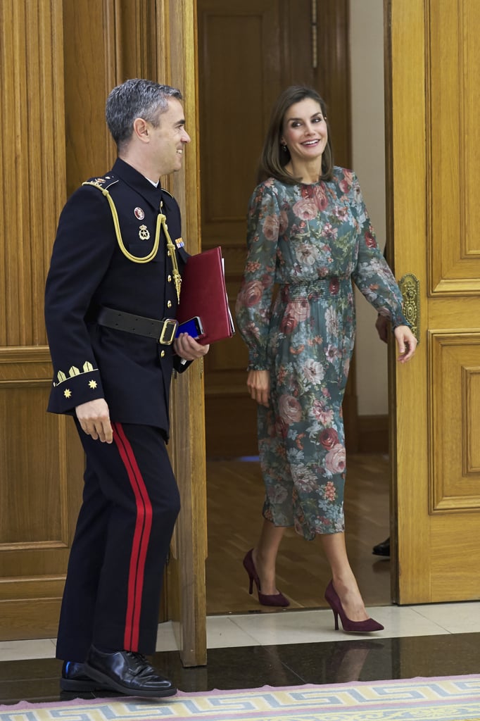 Queen Letizia Floral Zara Dress
