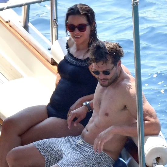 Jamie Dornan and Amelia Warner in Italy August 2018