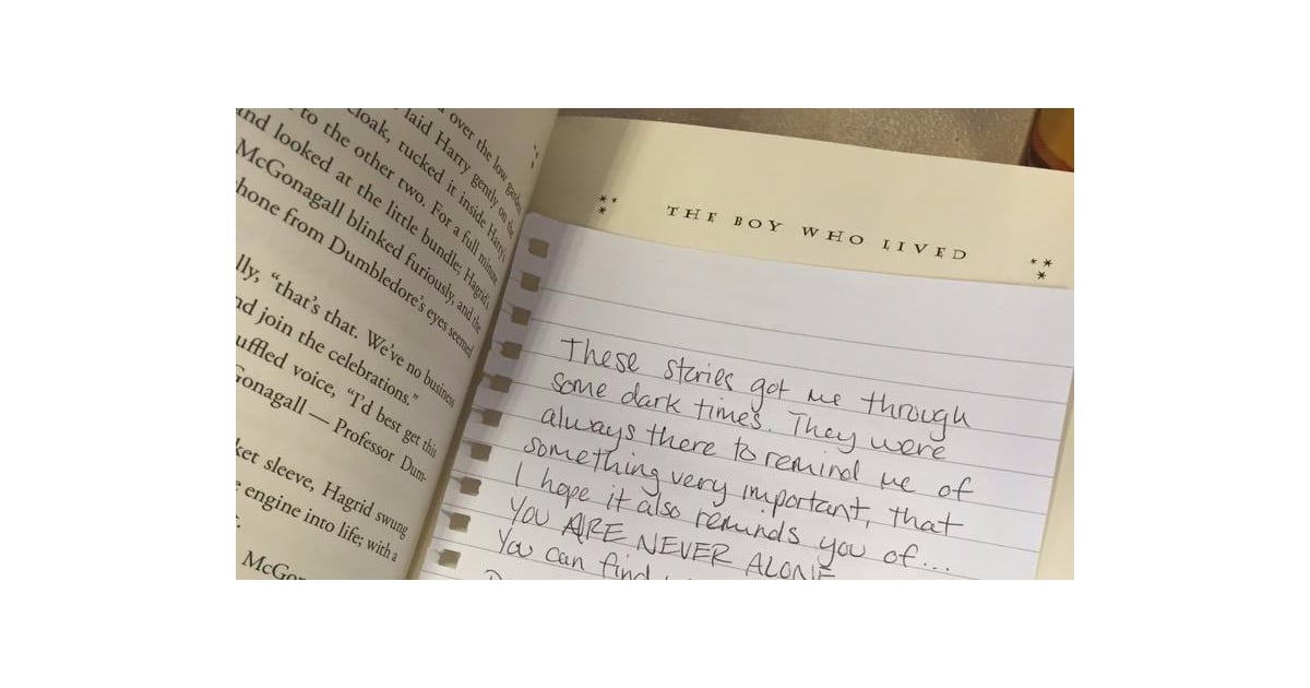 Leaving Notes In Harry Potter Books Potteritforward Popsugar Tech