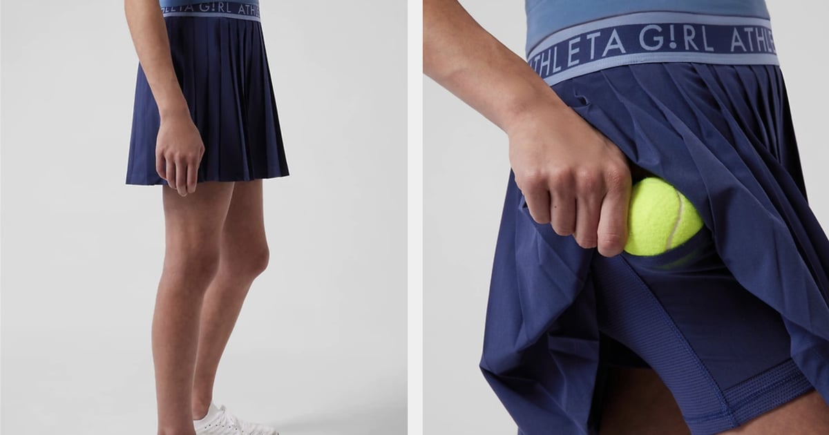 Jupe-Short De Tennis Femme Athleta – Taille M, Imprimé Fleuri, Athleisure Avec Poches