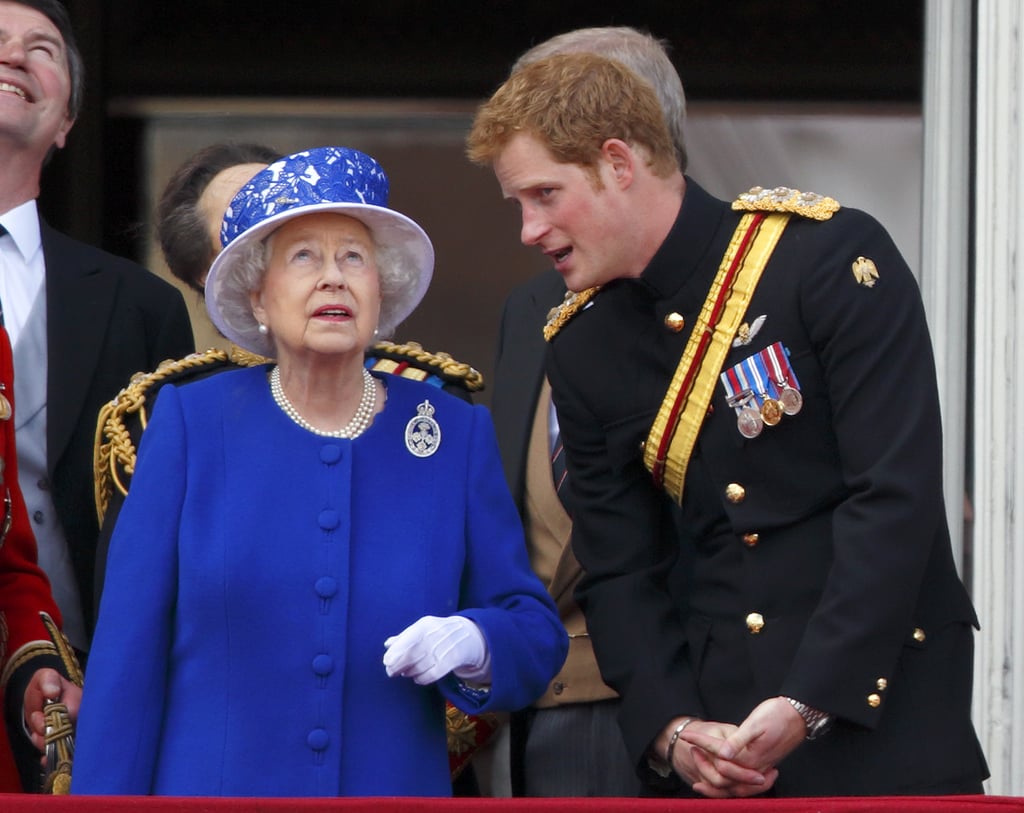 Prince Harry and Queen Elizabeth II Pictures