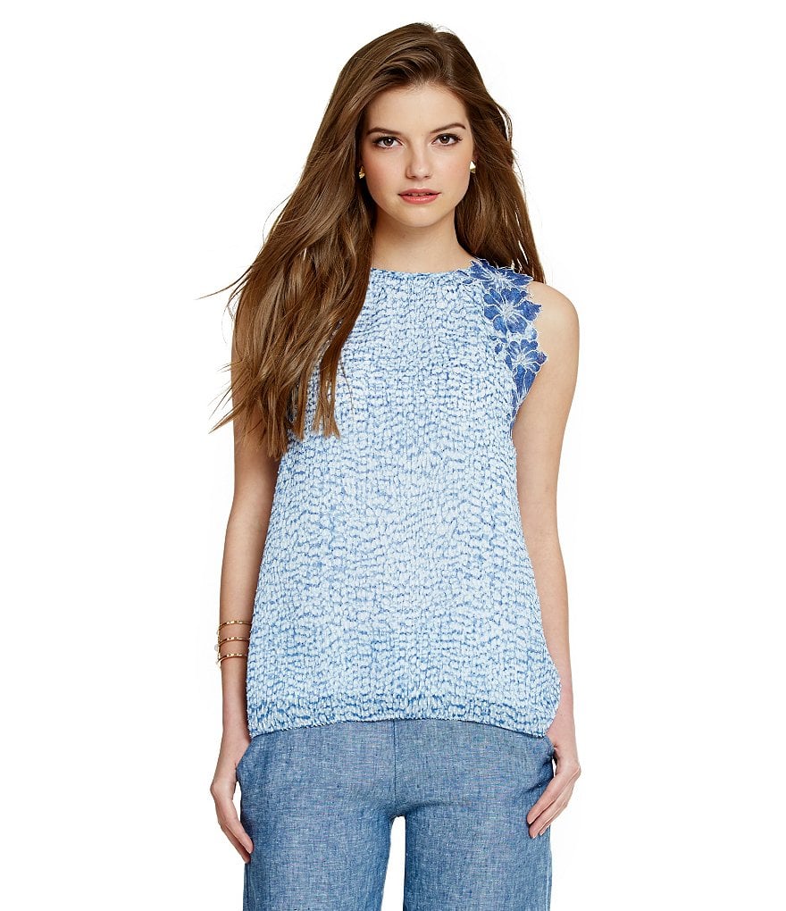 M.S.S.P. Floral Applique Blouse ($88)