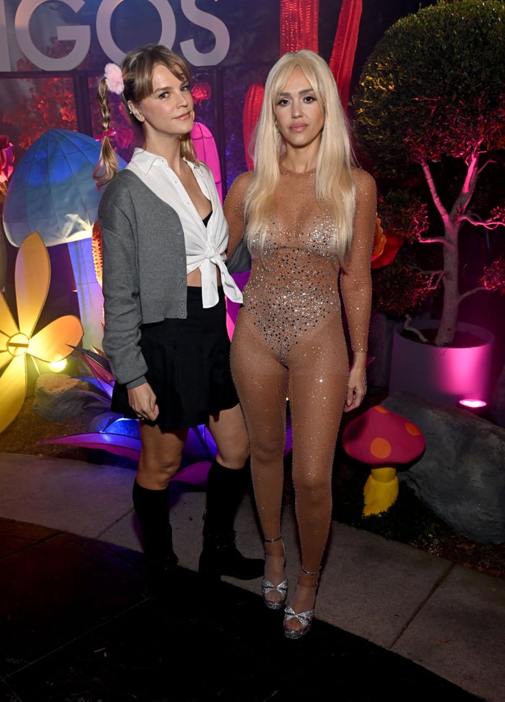Kelly Sawyer Patricof and Jessica Alba as Britney Spears