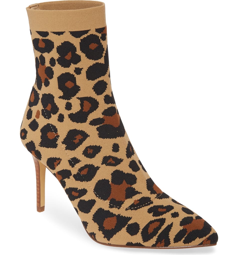 leopard print sock booties