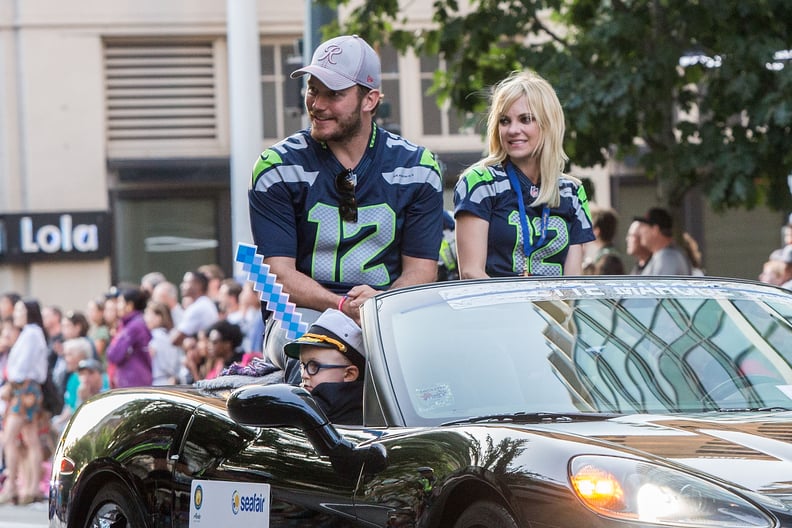 When They Both Repped Their Team at the Seafair Torchlight Parade