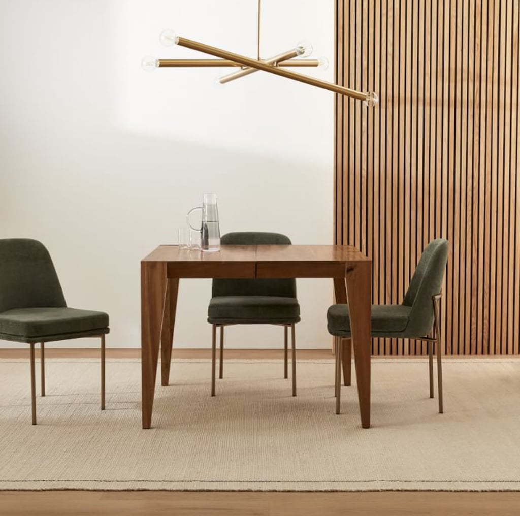 An Expandable Dining Table: West Elm Anderson Solid Wood Dining Table