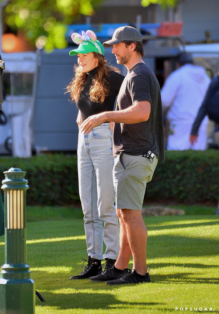 Shailene Woodley and Aaron Rodgers at Disney World Pictures