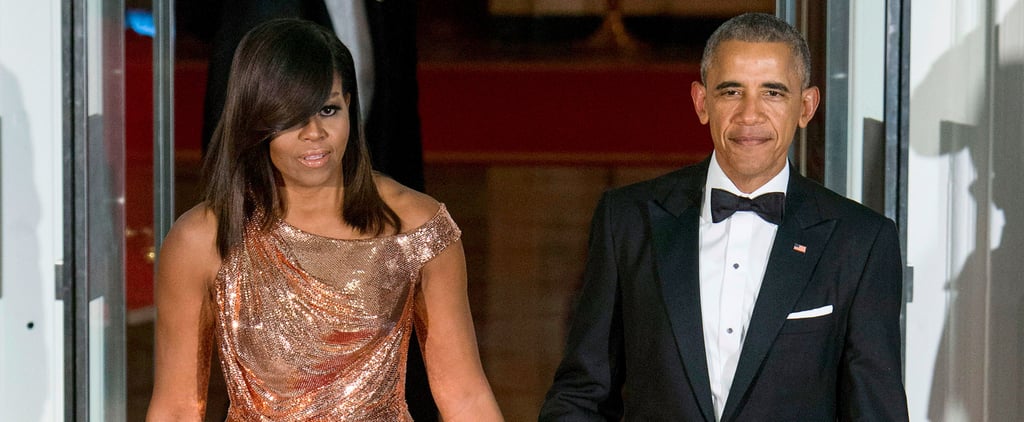 Michelle Obama Hair Evolution GIF