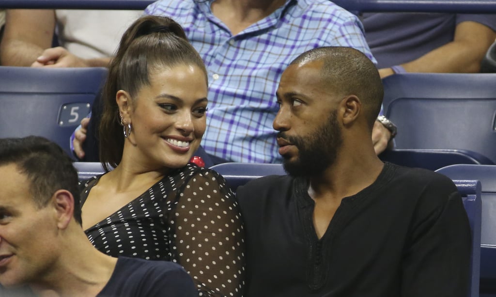 Ashley Graham and Justin Ervin at the 2018 US Open