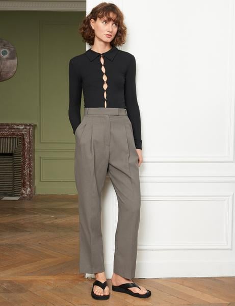 Pixie Market Open-Button Keyhole Top