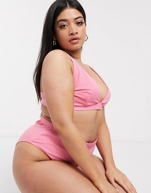 Peek & Beau Curve Exclusive Rose Pink Bikini