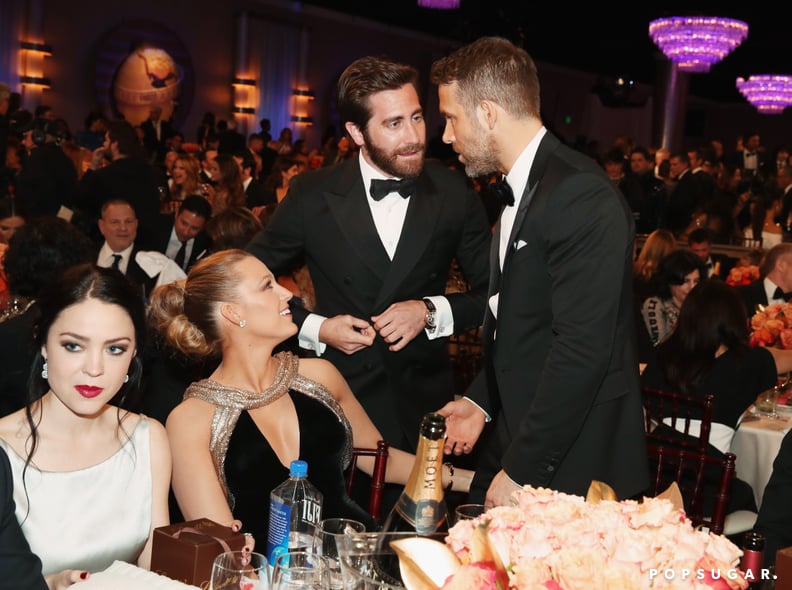 Jake Gyllenhaal made his way over to talk to Ryan Reynolds and Blake Lively.