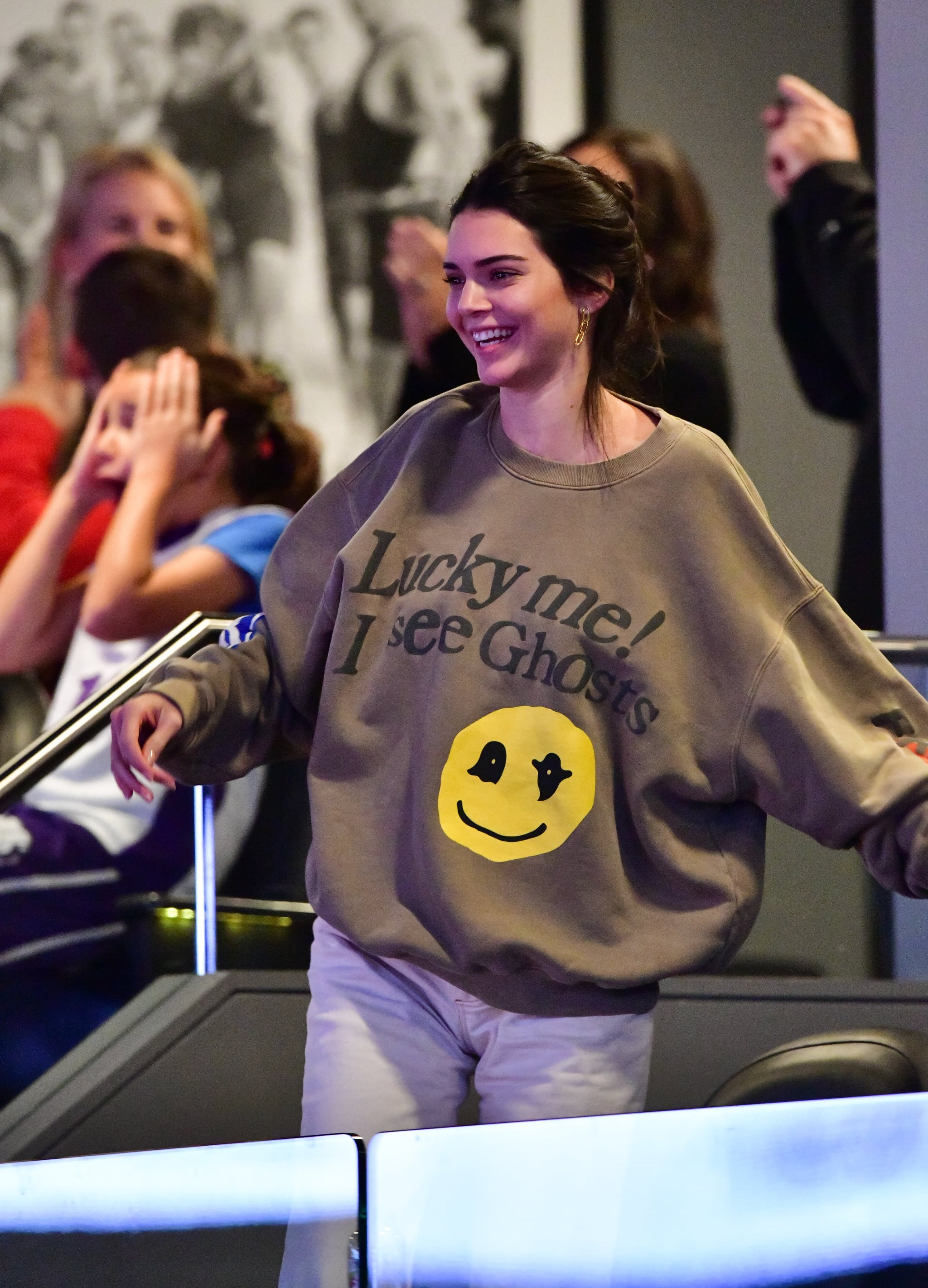 Fashion, Shopping & Style, Kendall Jenner's Printed Sweatshirt Has Us  Asking, Is Kanye Her New Stylist?