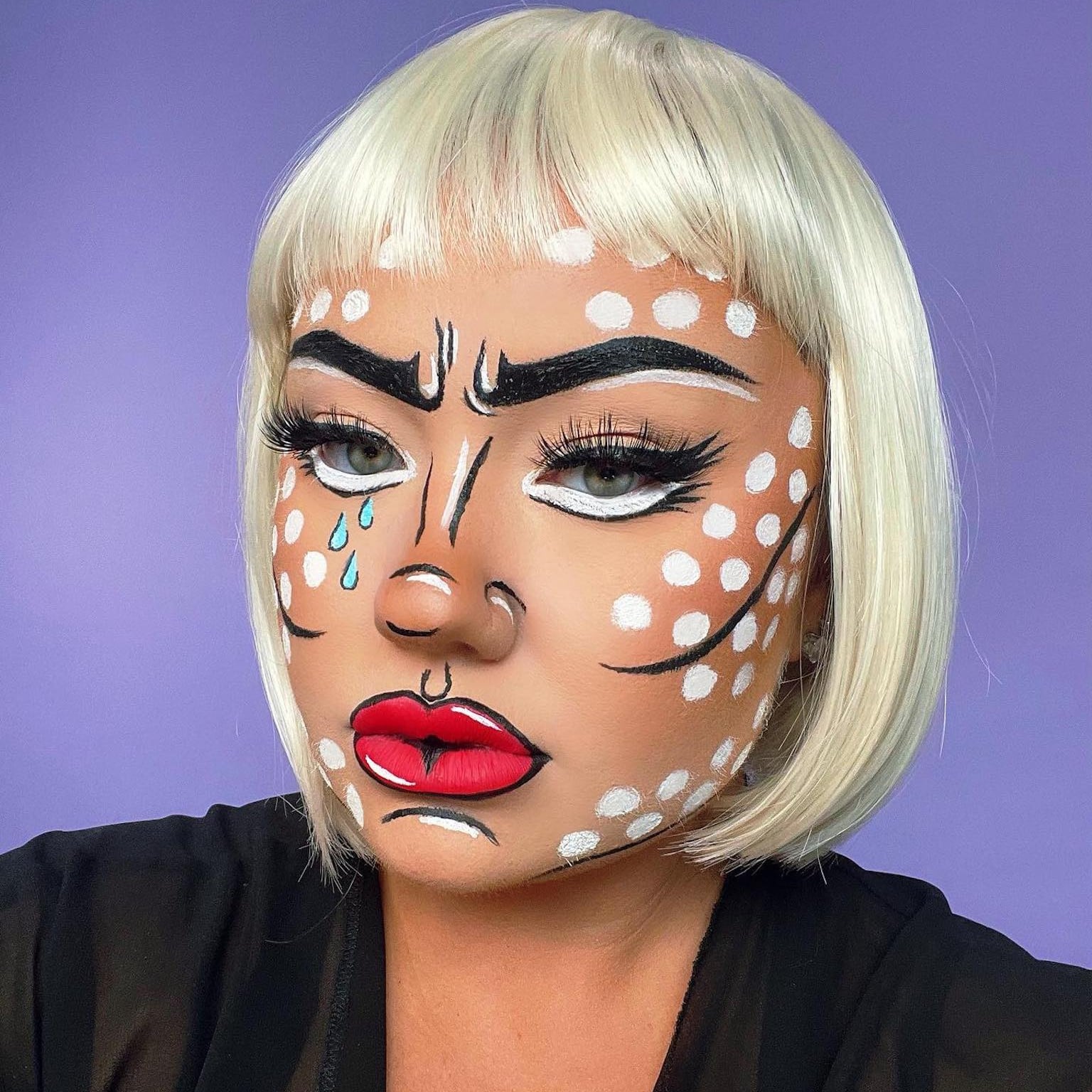 Pop-Art Makeup For Halloween | POPSUGAR Beauty