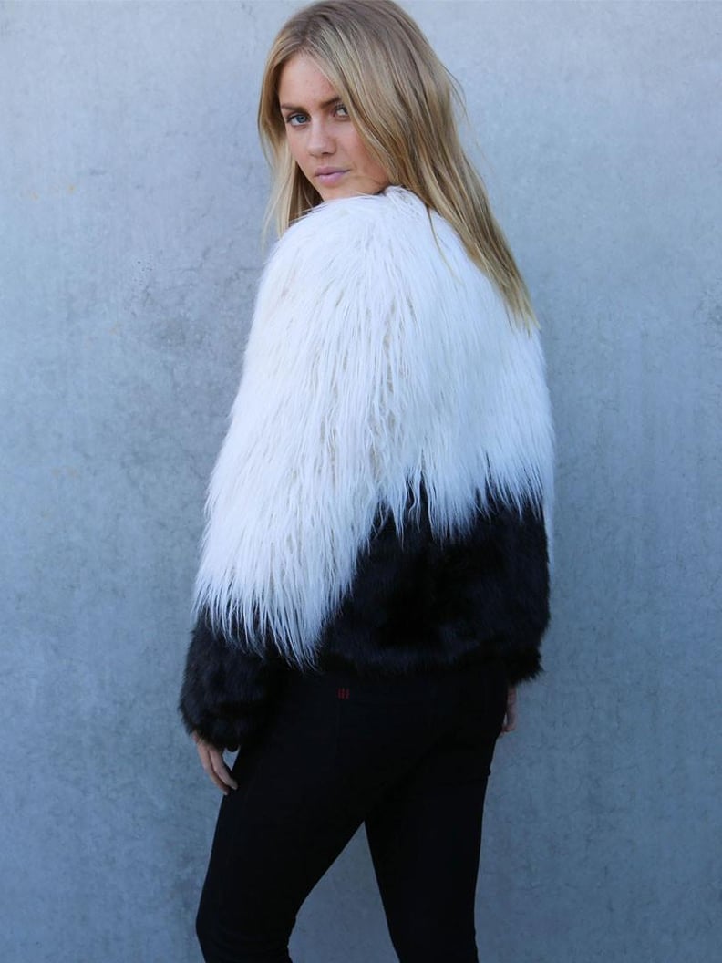 Choies Shaggy Faux Fur Coat