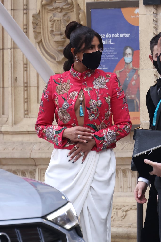Priyanka Chopra's Black French Manicure at BAFTA Awards 2021 Priyanka Chopra's Black French Manicure at BAFTA Awards 2021