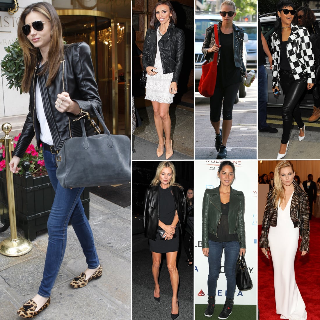 Celebrities Wearing Leather Jackets