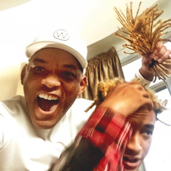 Will Smith Cuts Jaden's Hair Pictures April 2017