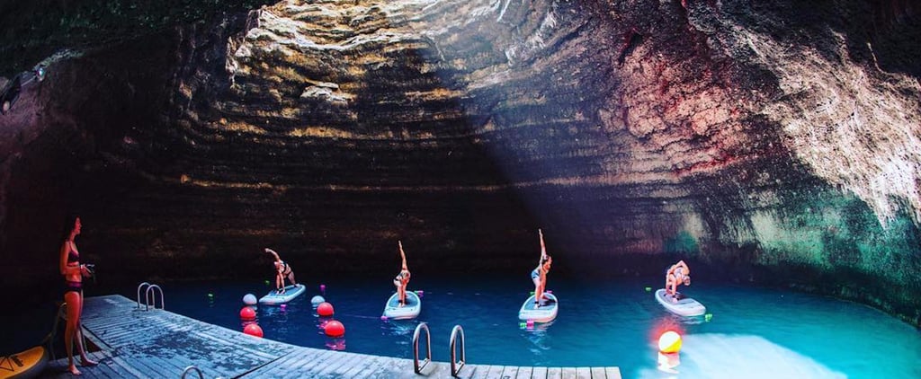Paddleboard Yoga Class in Utah Crater