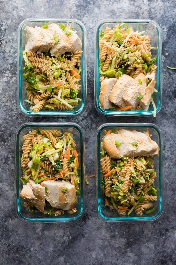 Sesame Chicken Pasta Salad