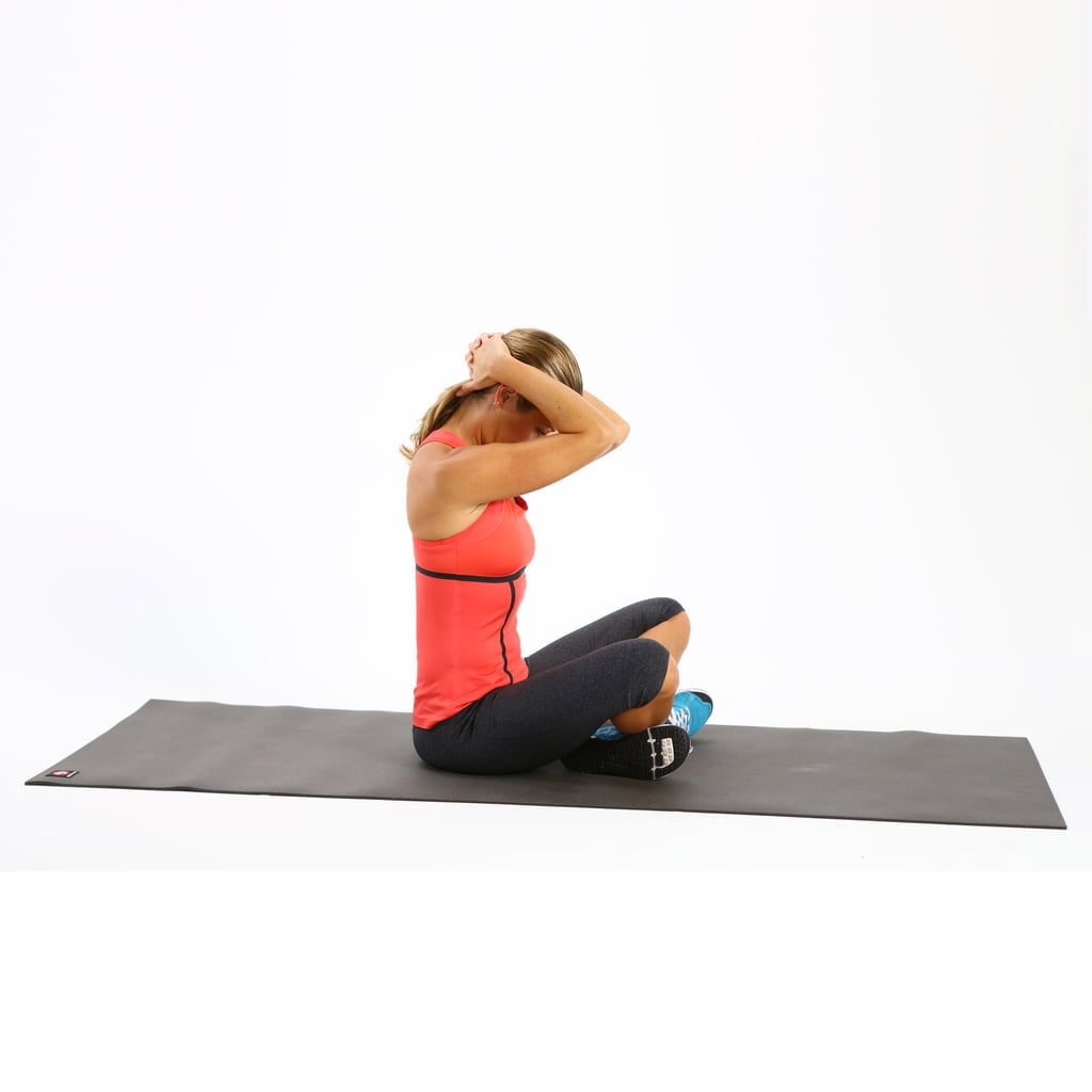 Seated Clasping Neck Stretch