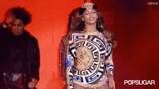 When Beyoncé Can't Help but Mouth the Words While Nicki Raps