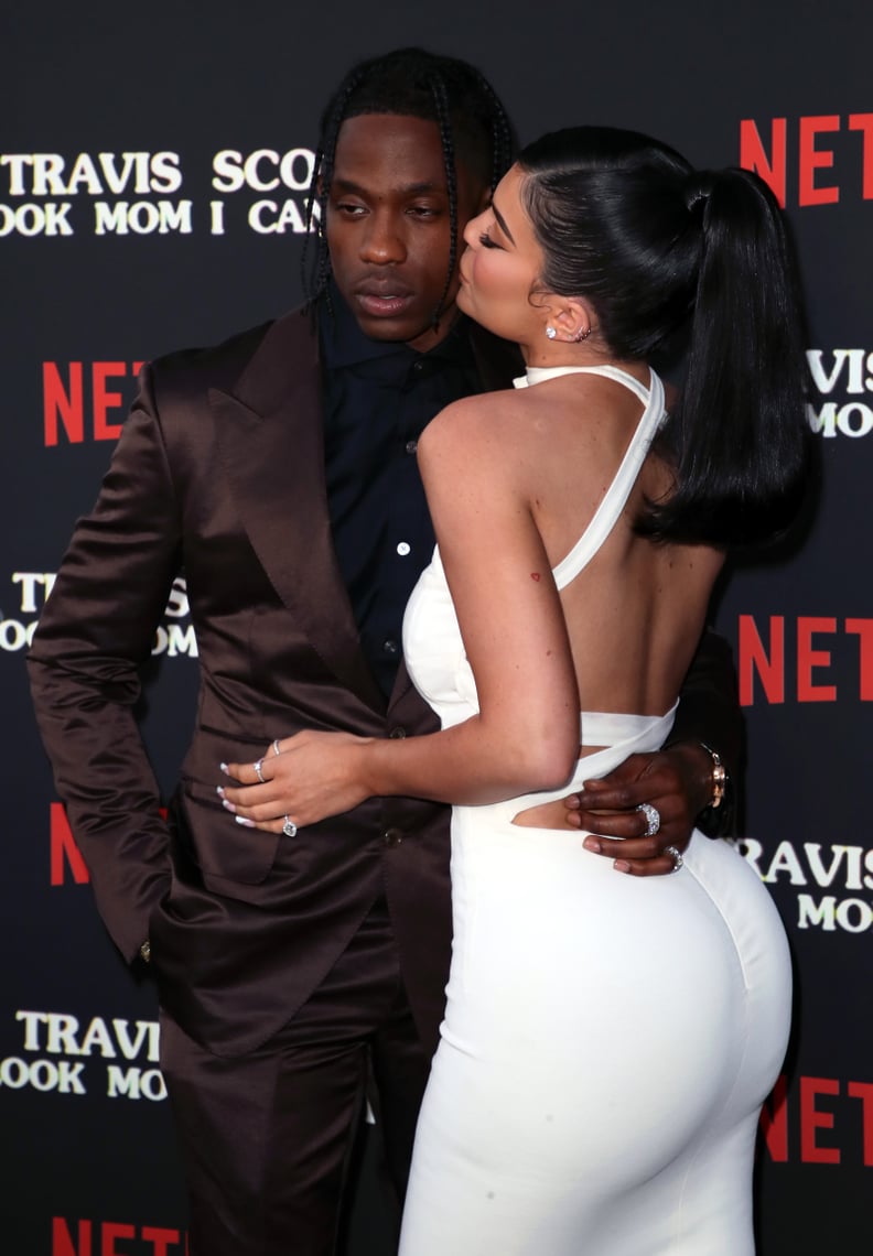 Kylie Jenner and Travis Scott at Travis Scott: Look Mom I Can Fly Premiere