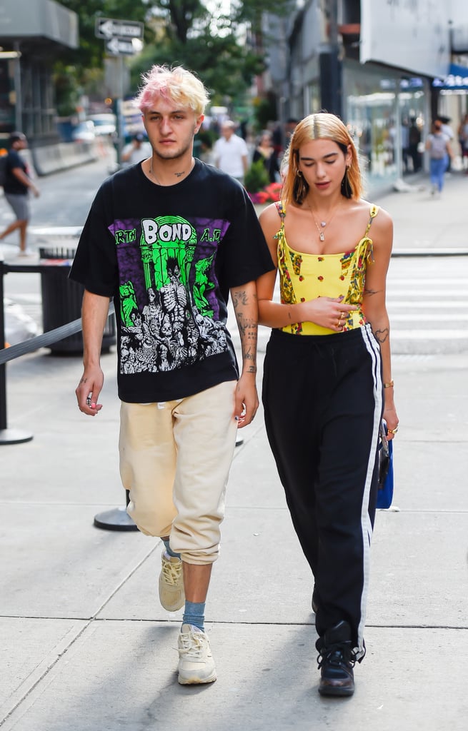 Talk about summer chic! We love Anwar's graphic tee paired next to Dua's bandana-print top.