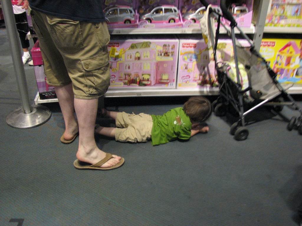 Why do they lie on the floor in public places? Strange Things Kids do