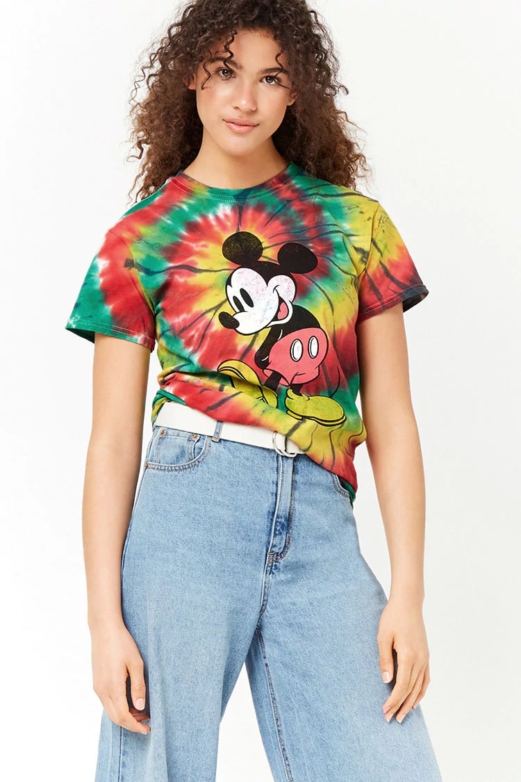 Forever 21 Women's Mickey Mouse Denim Jacket