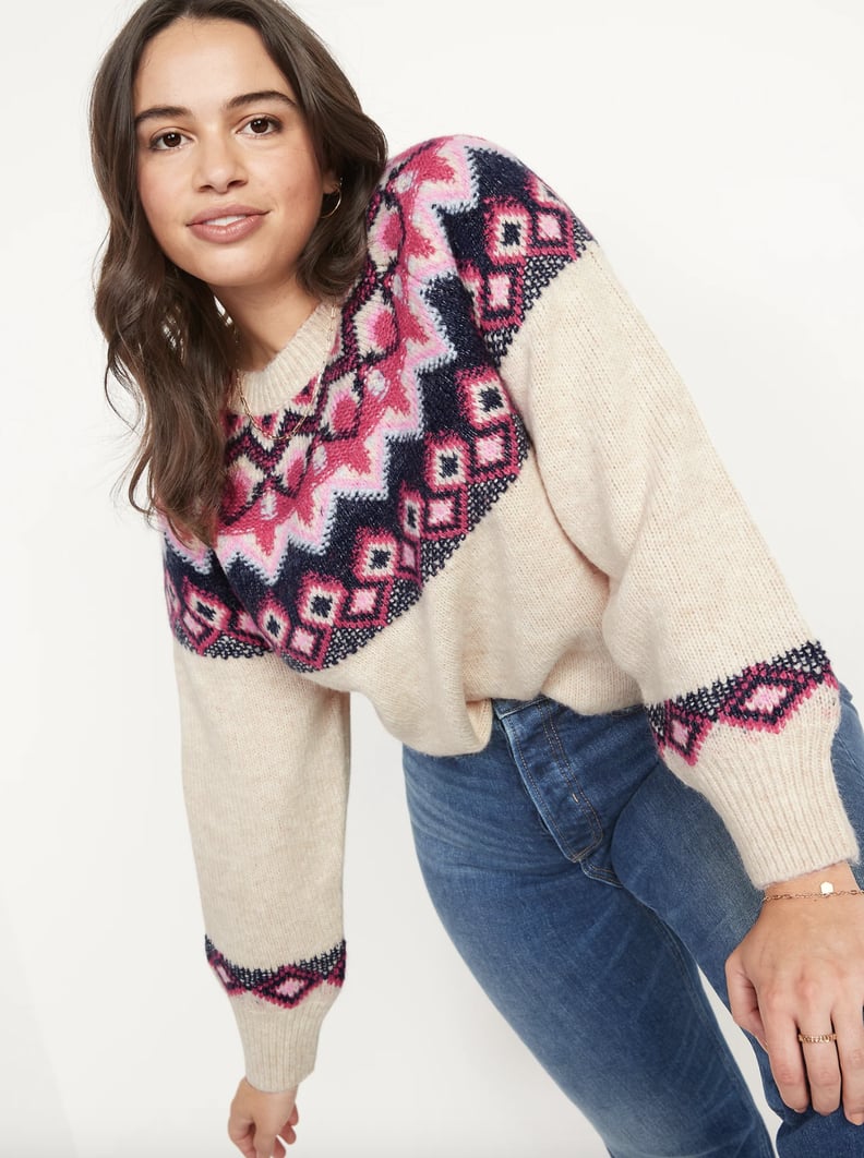 Old Navy Crew Neck Fair Isle Sweater