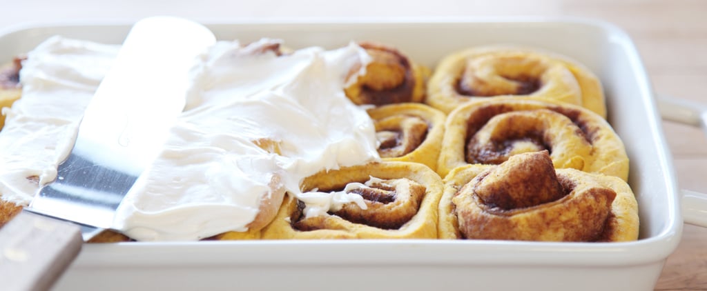 Pumpkin Cinnamon Rolls With Cream Cheese Frosting