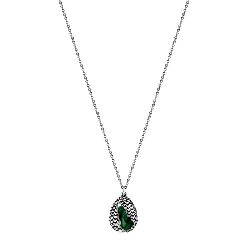 MEY For Game of Thrones Dragonstone Electric Green Pendant  - Ernest Jones