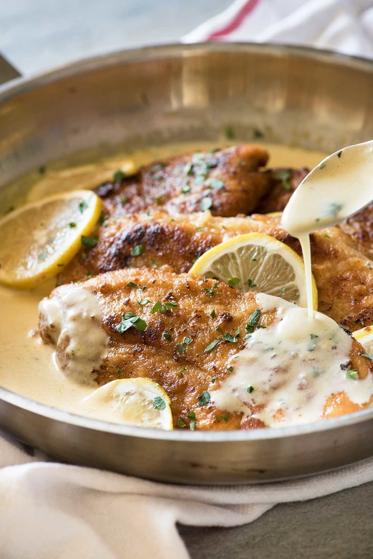 Creamy Lemon Chicken and Linguine Italian Chicken Recipes POPSUGAR